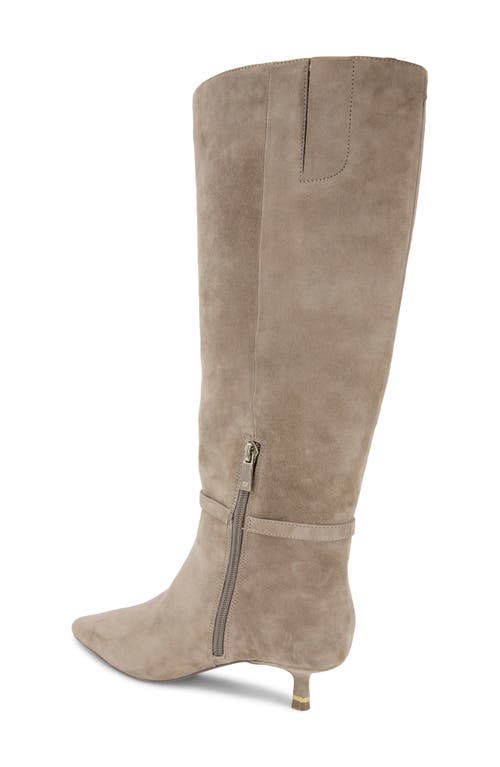 Kenneth Cole Marais Knee High Boot In Taupe Suede