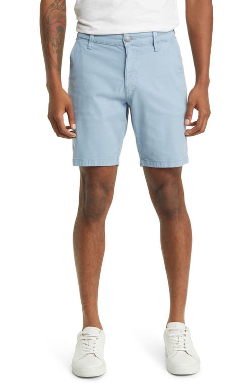 Noah Stretch Twill Flat Front Shorts in Mountain Spring Luxe Twill