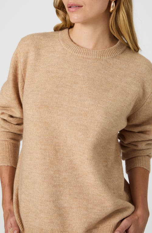 Shop French Connection Kesia Crewneck Sweater In Camel