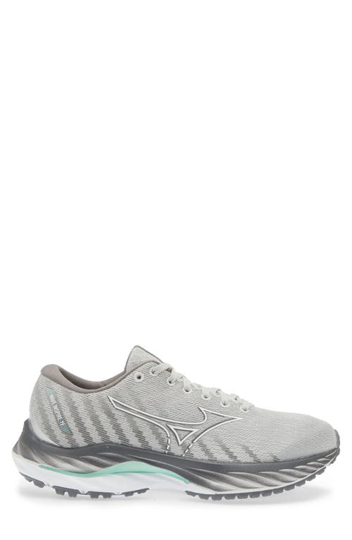 Mizuno Wave Inspire 19 Sneaker In Harbor Mist-white