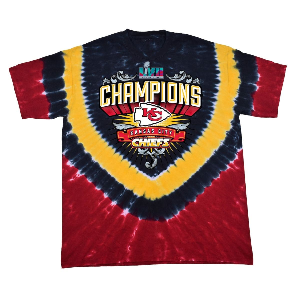 LIQUID BLUE Men's Red Kansas City Chiefs Super Bowl LVII Champions