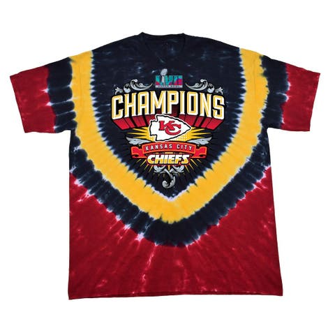 Outerstuff Kids' Kansas City Chiefs Pennant Tie Dye T-shirt