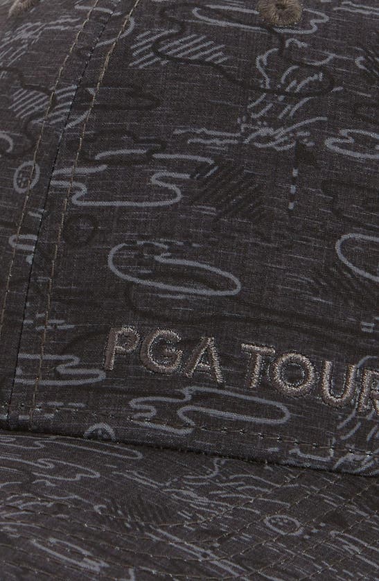Shop Pga Tour Golf Print Flex Cap In Caviar
