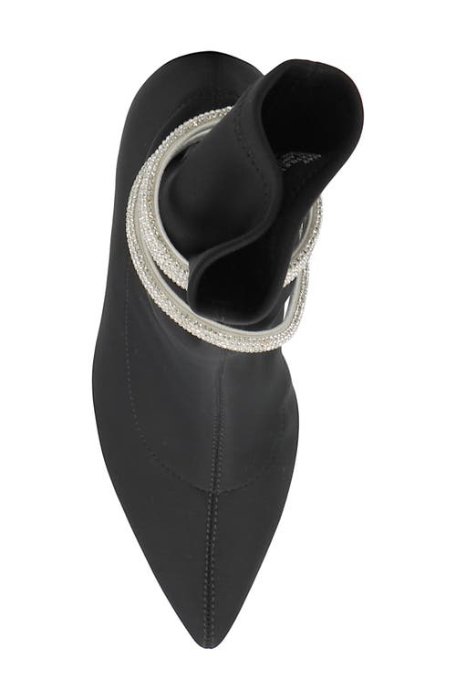 Charles By Charles David Ajay Pointed Toe Bootie In Black-strap Fab