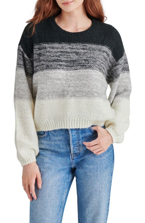 Steve Madden Colette Stripe Sweater in Grey Multi 