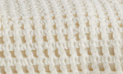 Parachute Waffle Cotton Throw Blanket In Cream