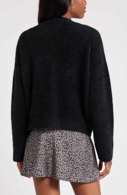 Bp. Fuzzy Cardigan In Black