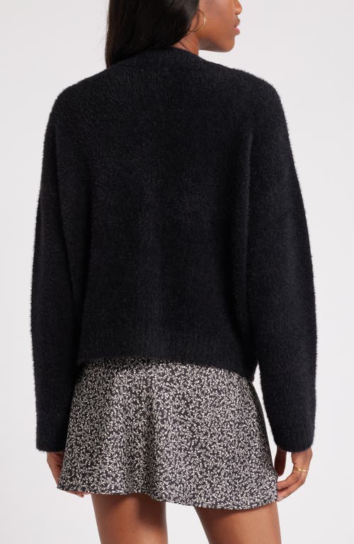 Shop Bp. Fuzzy Cardigan In Black