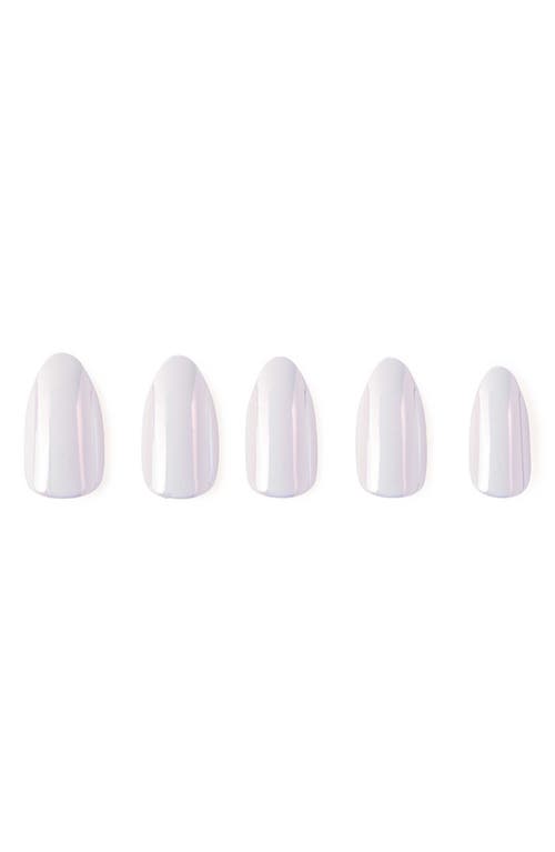 Shop Glamnetic Short Almond Press-on Nails Set In Moonlight