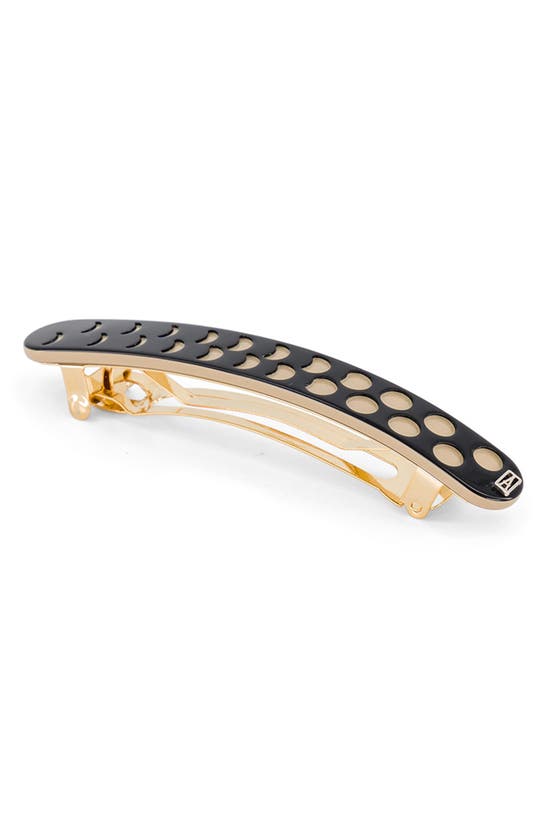 Alexandre De Paris Cutout Overlay Barrette In Black