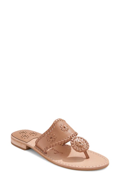 Shop Jack Rogers Jacks Flip Flop In Caf Au Lait/caf Au Lait