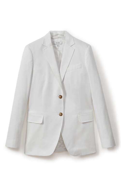 Shop Reiss Harper Cotton Jacket In White