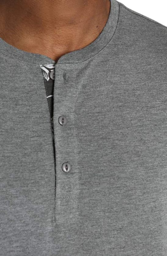 Jachs Henley T-shirt In Charcoal