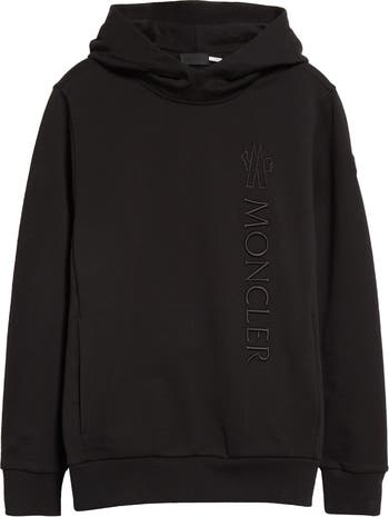 Moncler Embroidered Cotton Logo Hoodie Nordstrom