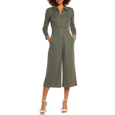 Ali & Jay Picnic At The Bowl Long Sleeve Jumpsuit, Green