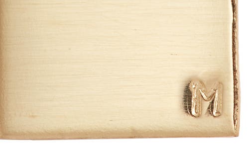 Set & Stones Goldie Initial Tag Pendant Necklace In Gold/m