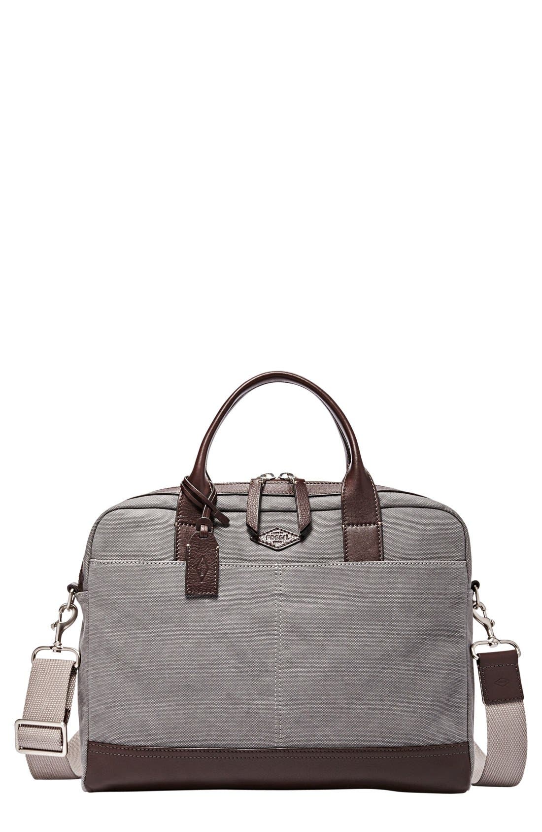 Fossil 'Wyatt' Canvas Work Bag Nordstrom