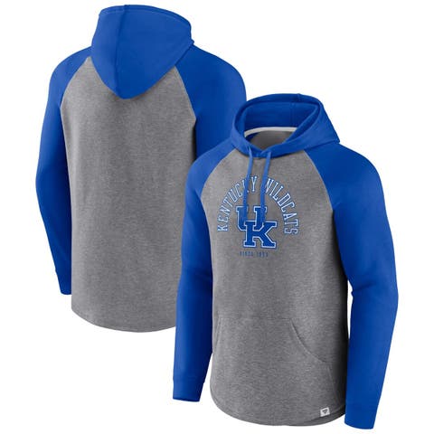 Men's Fanatics Branded Gray/Blue Dallas Mavericks Arctic Colorblock Pullover Hoodie