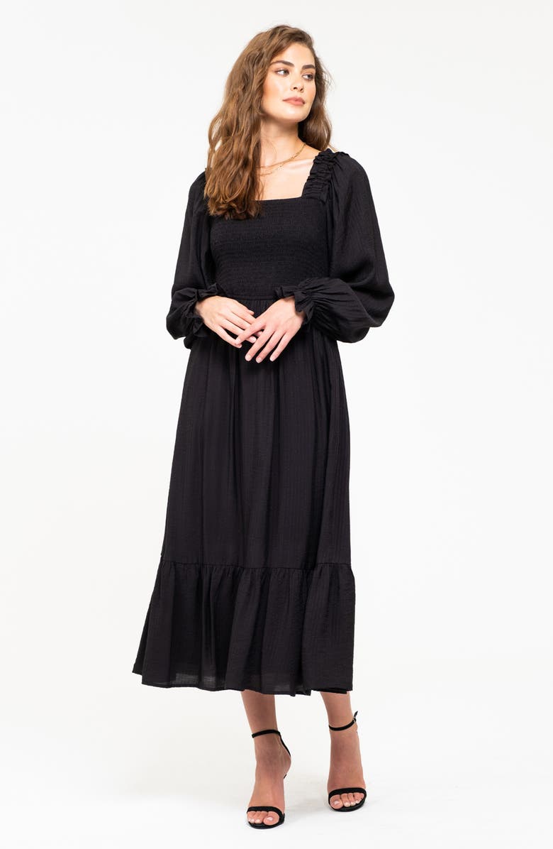 Marigold Sky Smocked Maxi Dress