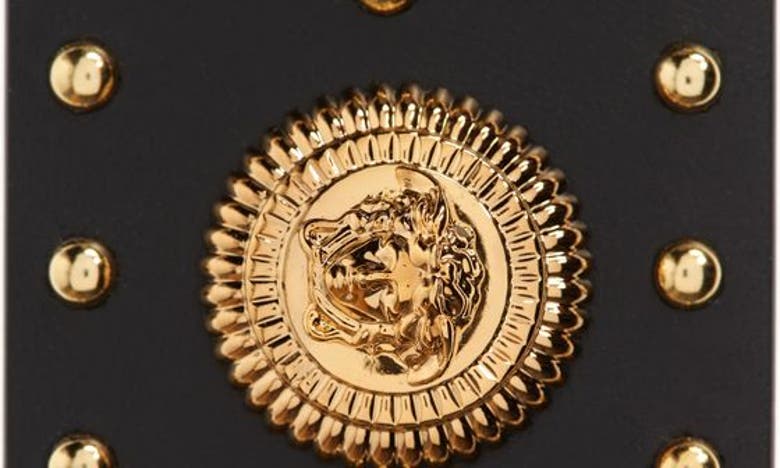 VERSACE VERSACE STUDDED BIGGIE COIN BELT