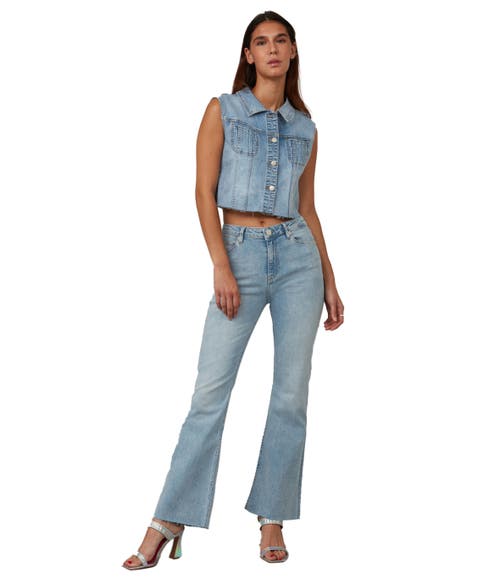 Lola Jeans Alice High Rise Flare Jeans In True Denim