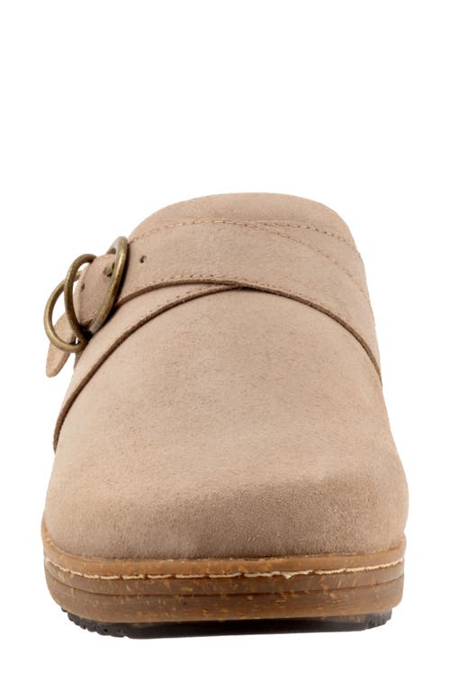 Softwalk ® Asmara Platform Mule In Taupe Suede