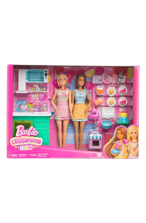 Barbie Celebration Fun Friends Baking Party Birthday Capsule Doll Set