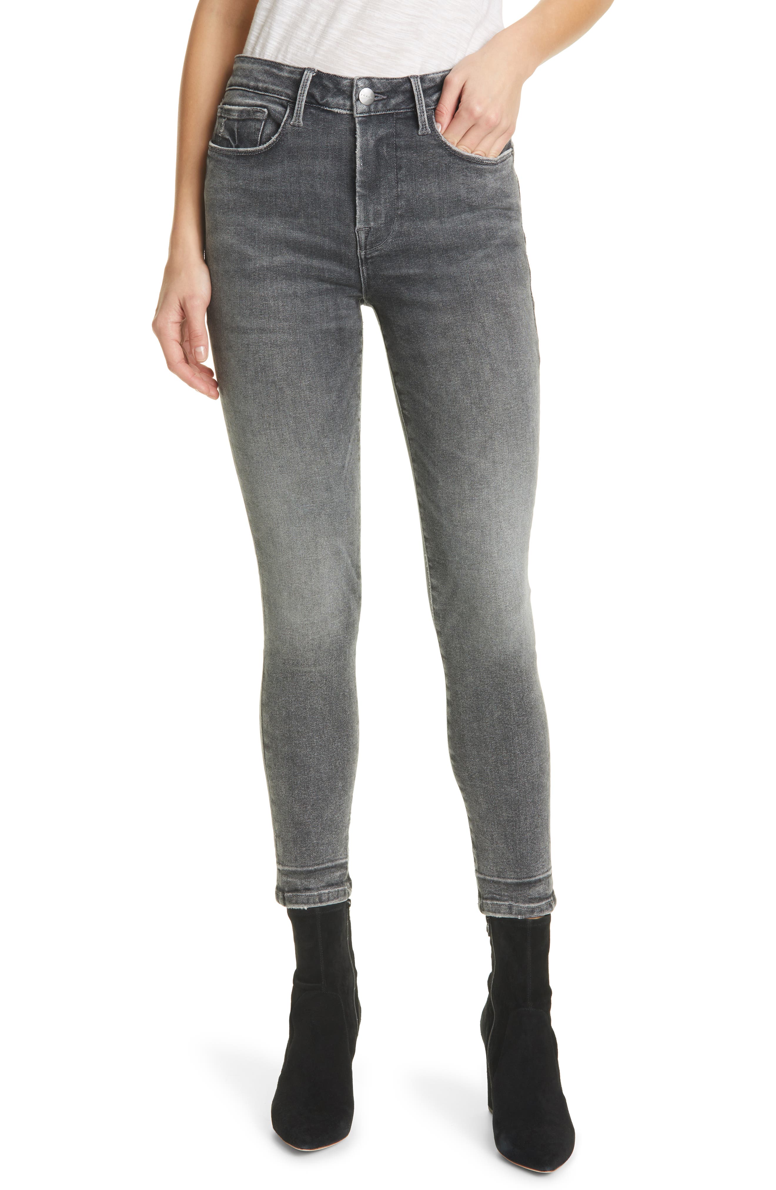 frame le one skinny jeans