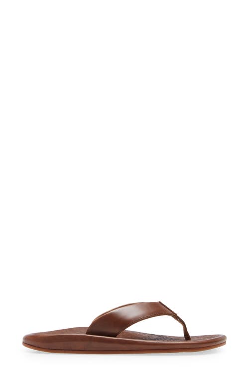 Olukai Ilikai Flip Flop In Toffee/toffee
