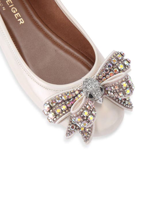 KURT GEIGER KURT GEIGER LONDON BOW BALLERINA FLAT 