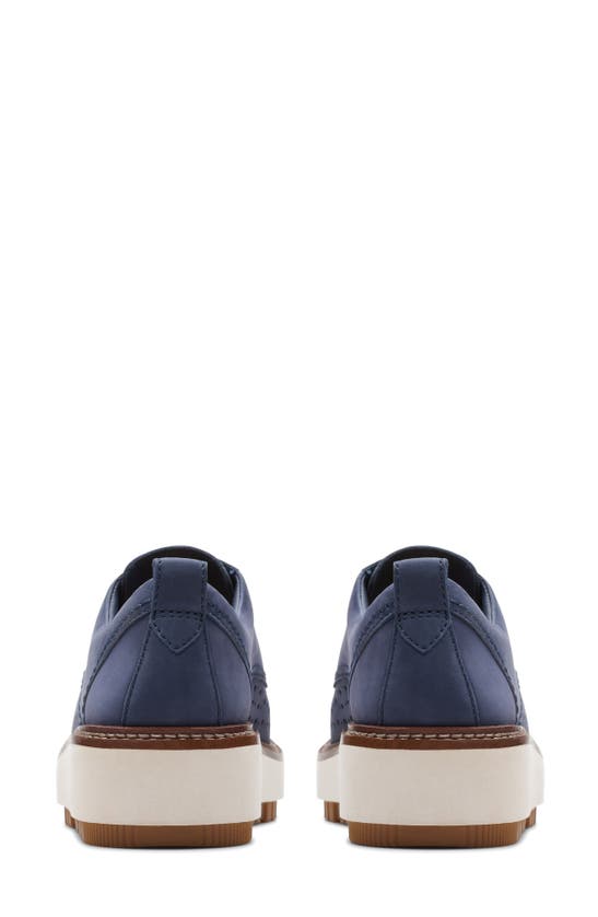 Shop Clarks (r) Orianna Move Wedge Derby In Navy Nubuck