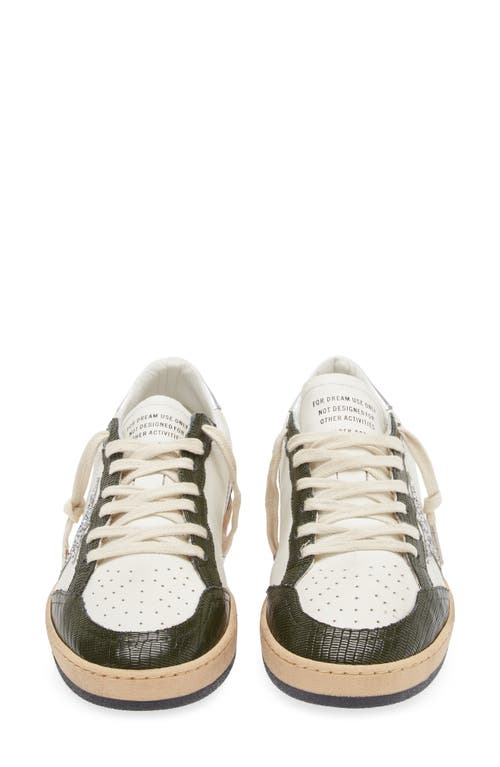 Shop Golden Goose Ball Star Low Top Sneaker In White/green