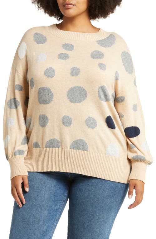 NIC+ZOE Sweet Spot Cotton Blend Sweater in Neutral Multi