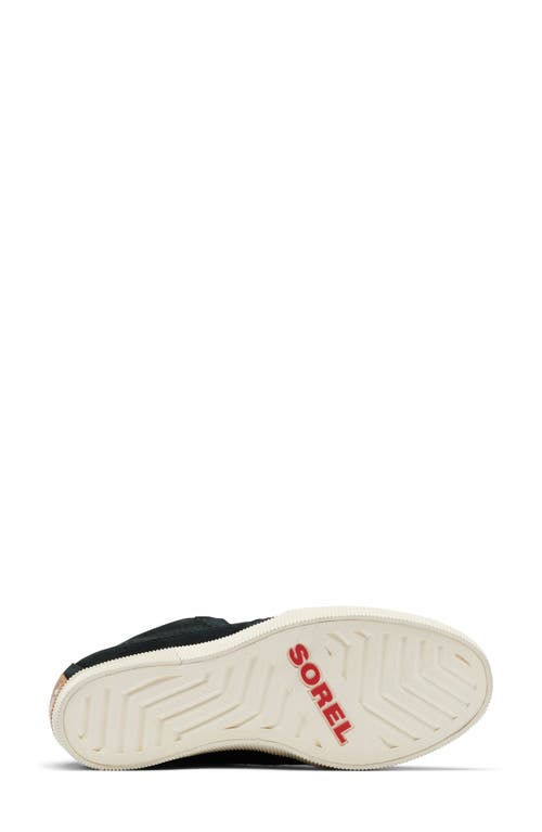 Sorel Out N About Wedge Ii Shoe In Black/sea Salt