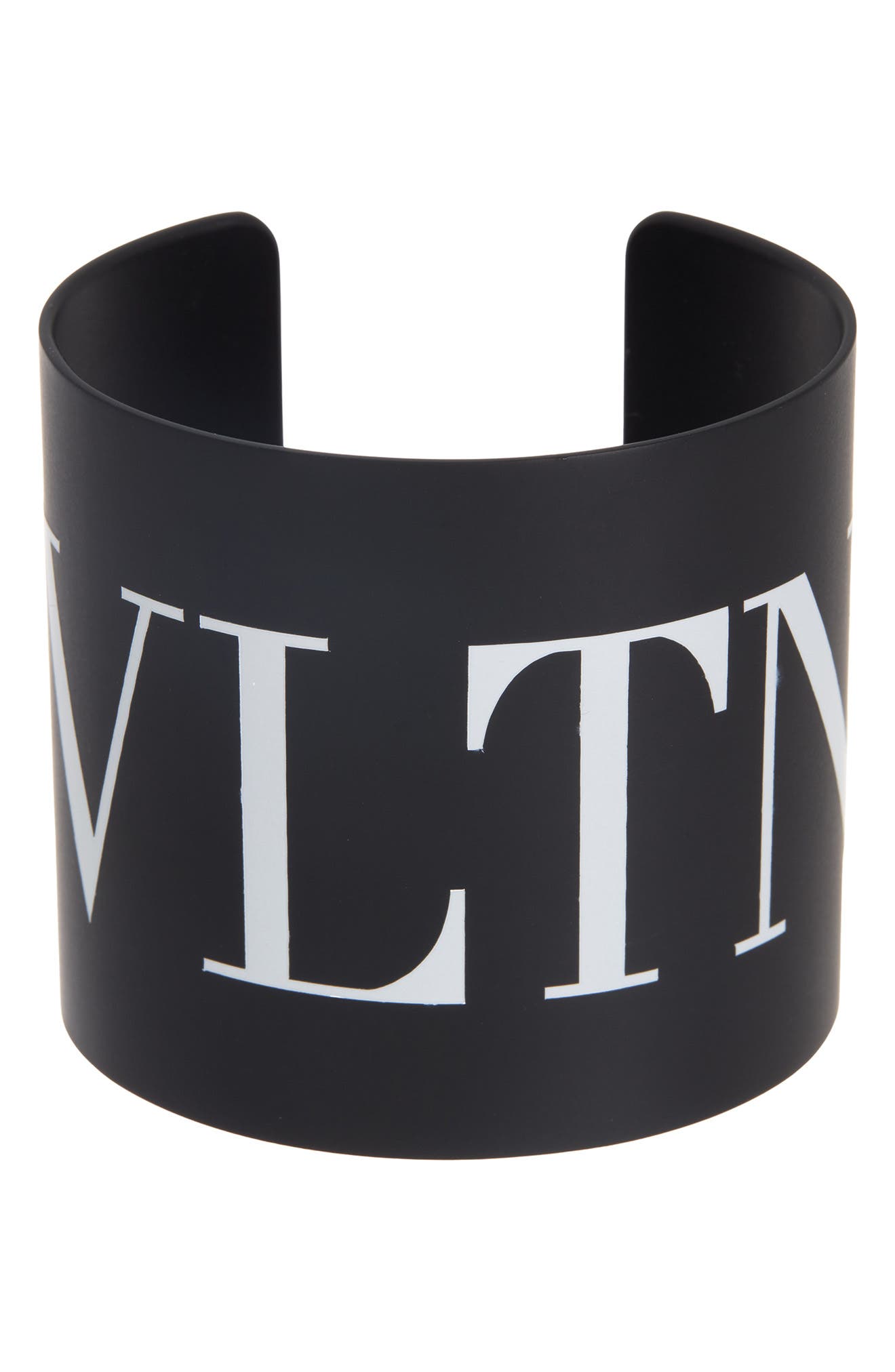 Valentino Garavani Vltn Large Cuff Bracelet In Nero/bianco
