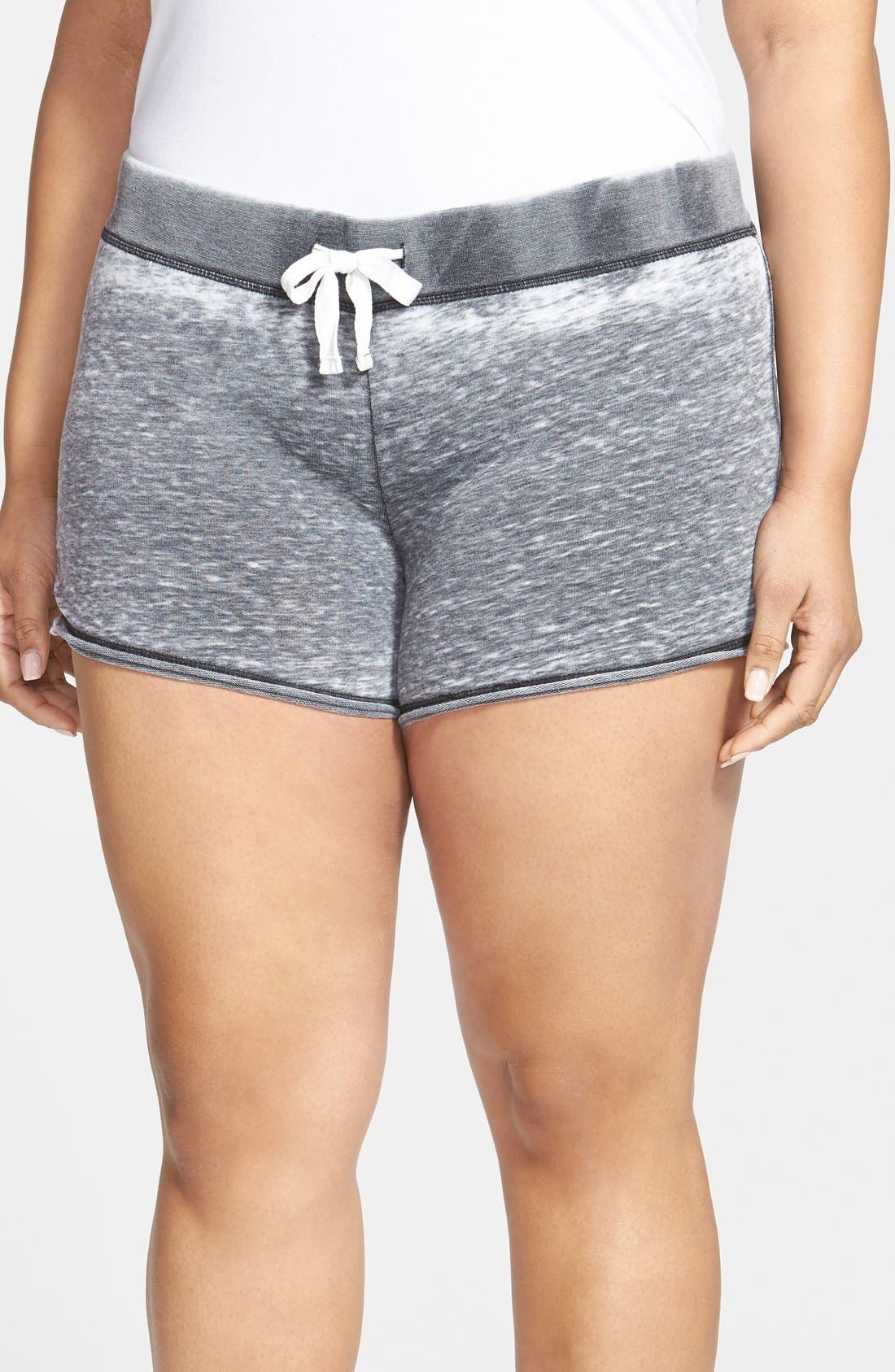 plus size french terry shorts