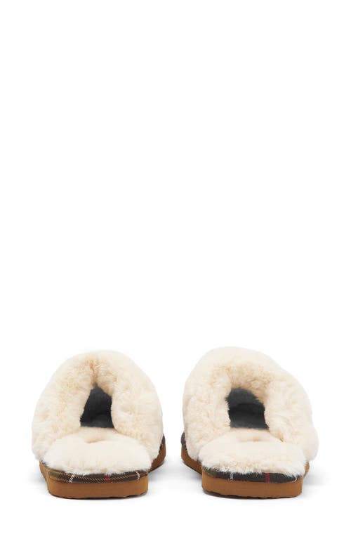 Shop Barbour Claudia Faux Fur Lined Scuff Slipper In Camel Brown