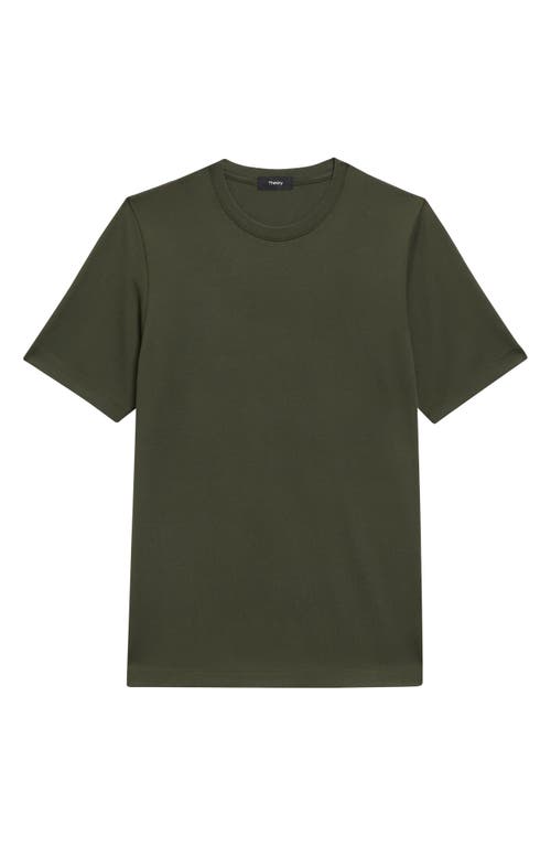 Shop Theory Ryder Crewneck T-shirt In Hunter Green