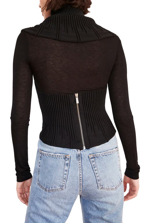 Shop Marcella Colette Crop Back Zip Bolero In Black