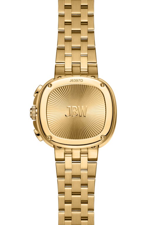 Jbw Coast Lab-created Diamond Bracelet Watch, 23mm In 18k Gold/green