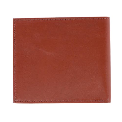 Trafalgar Sergio Genuine Leather 8-slot Bi-fold Rfid Wallet In Tan