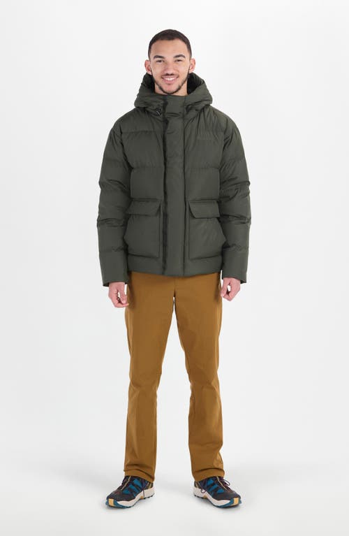 Marmot Stockholm Hooded 700 Fill Power Down Jacket In Rosin Green