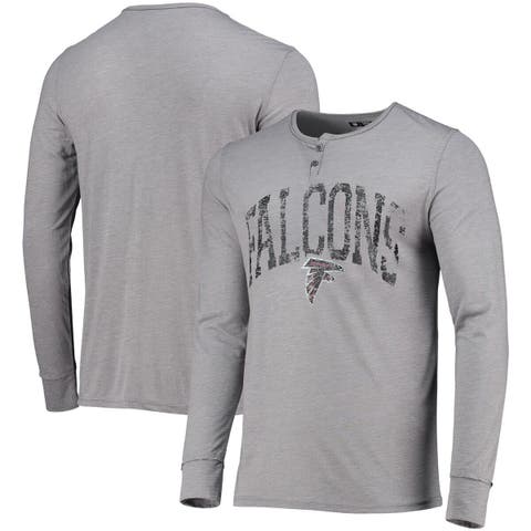 Men's Concepts Sport Heather Gray Philadelphia Eagles Ledger Raglan Long Sleeve Henley T-Shirt Size: Medium