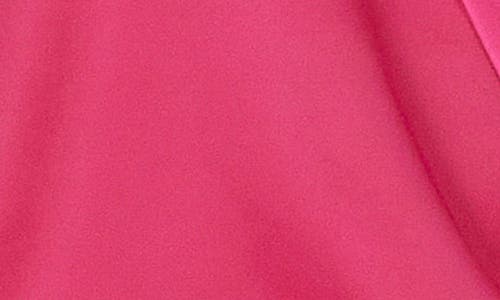 Endless Rose Satin Wrap Shirt In Magenta