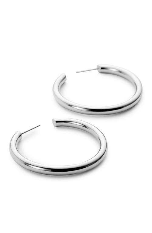 Ana Luisa Hoop Earrings In Silver