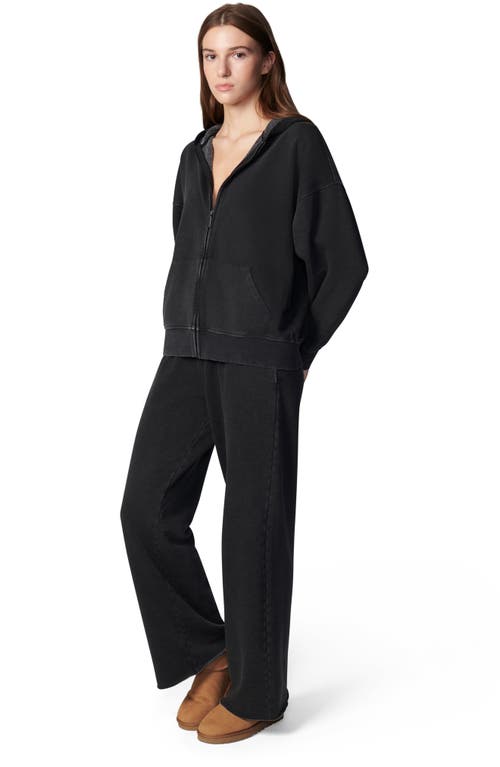 Shop Florence By Mills Wide Leg Sweatpants In Washed Black