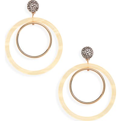 Lele Sadoughi Double Ring Hoop Earrings