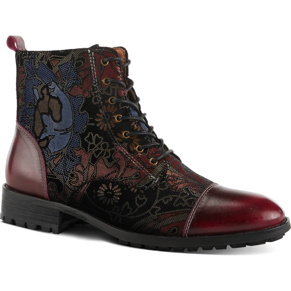 L'artiste By Spring Step Elton Bootie In Cabernet Multi