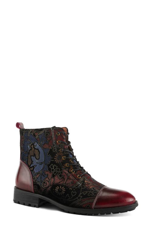 Shop L'artiste By Spring Step Elton Bootie In Cabernet Multi