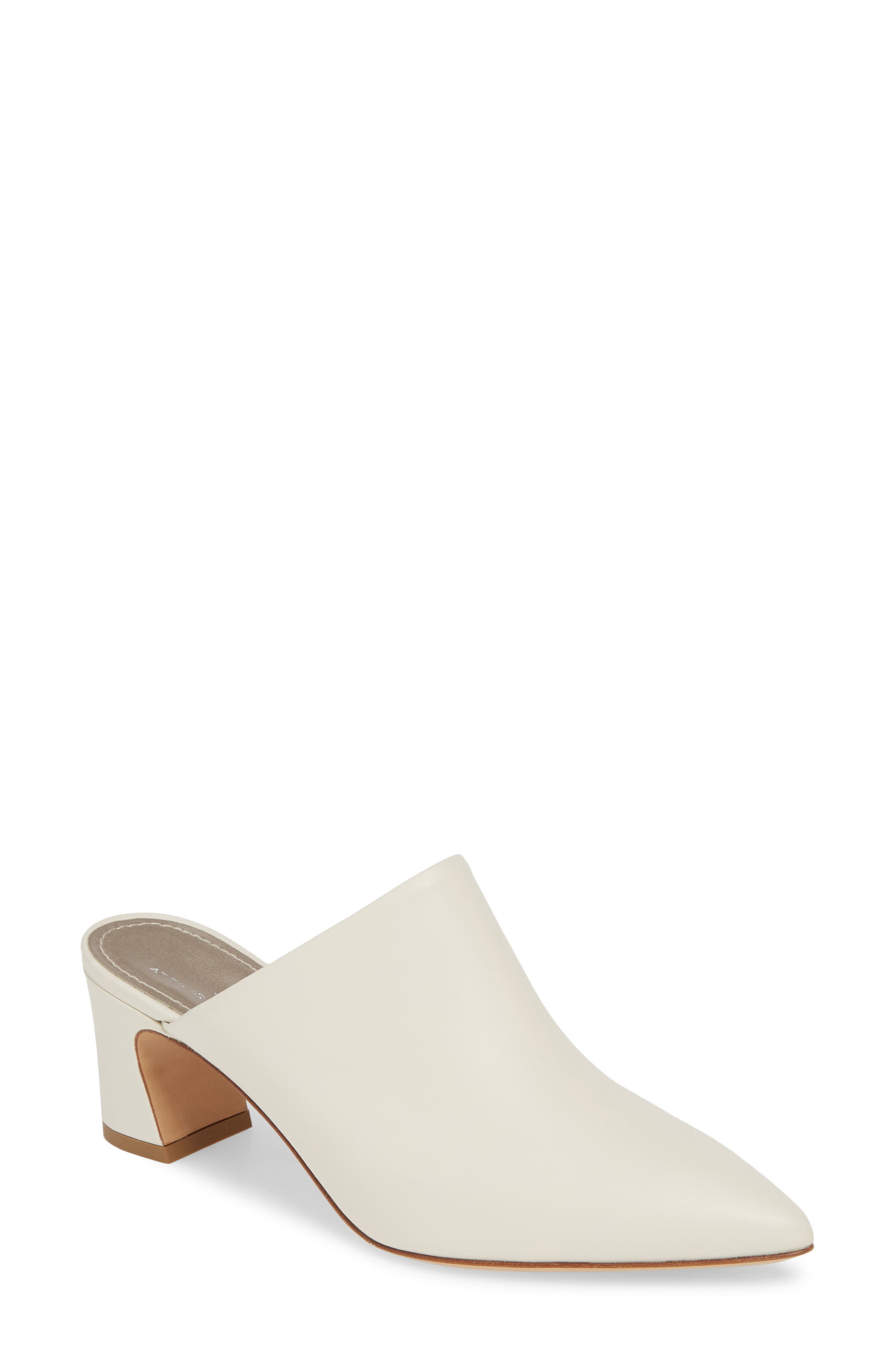 Agl Pointy Toe Mule, Ivory